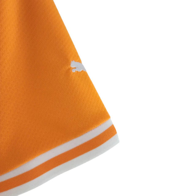 Camisa Costa do Marfim I 22/23 Torcedor Puma Masculina - Laranja