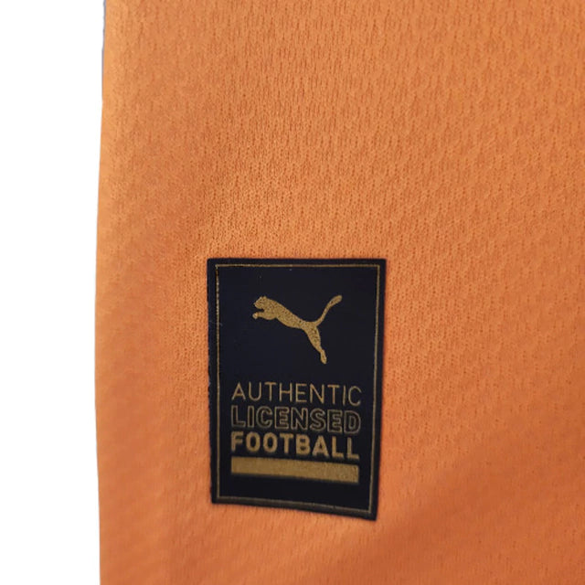 Camisa Costa do Marfim I 22/23 Torcedor Puma Masculina - Laranja