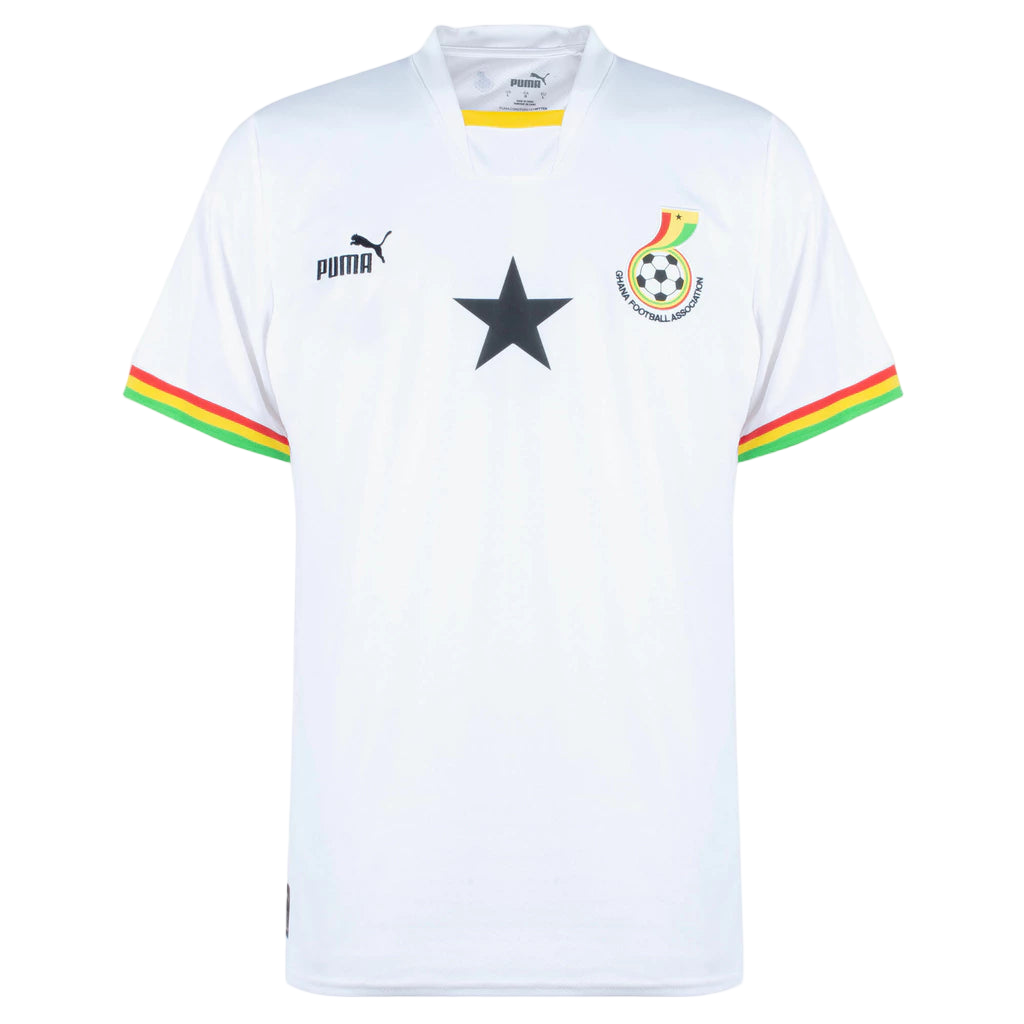 Camisa Seleção da Gana Home 22/23 Torcedor Puma Masculina - Branca