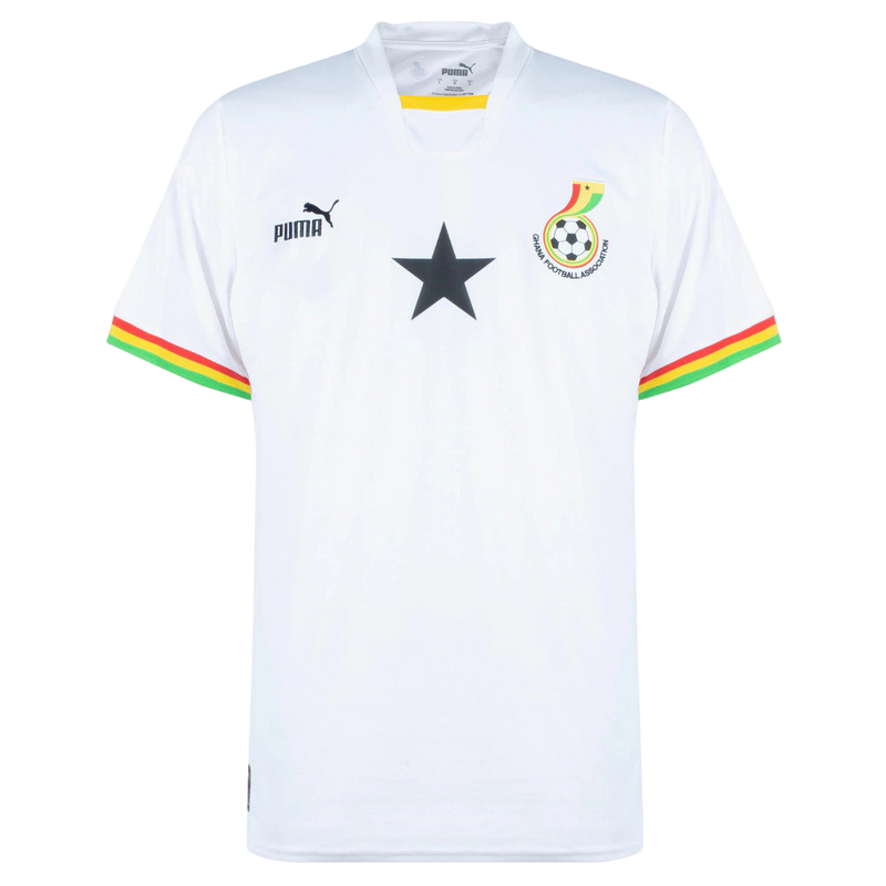 Camisa Seleção da Gana Home 22/23 Torcedor Puma Masculina - Branca