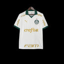 Camisa Palmeiras II 24/25 - Torcedor Puma Masculina - Branca com detalhes em verde e com patrocínio