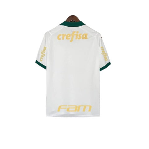 Camisa Palmeiras II 24/25 - Torcedor Puma Masculina - Branca com detalhes em verde e com patrocínio