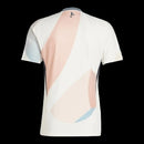 Camisa Seleção Espanha Eurocopa II 25/26 - Torcedor Adidas Masculina - Branca com detalhes em rosa e azul