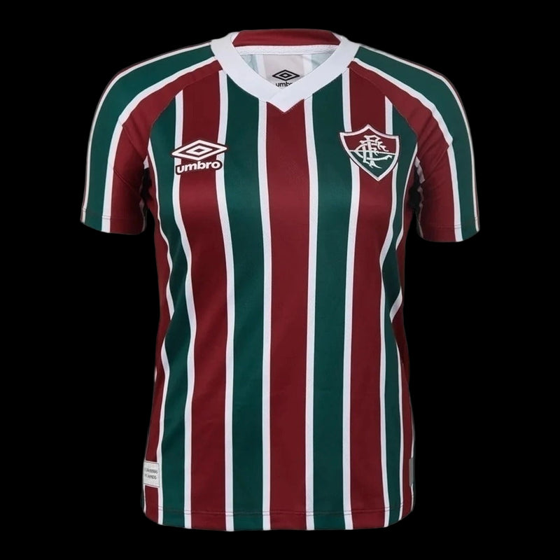 Camisa Fluminense I 25/26 - Torcedor Umbro Feminina - Vermelha e verde com detalhes em branco