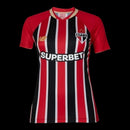 Camisa São Paulo II 25/26 - Torcedor New Balance Feminina - Vermelha e preta