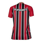 Camisa São Paulo II 25/26 - Torcedor New Balance Feminina - Vermelha e preta