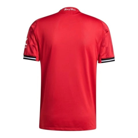 Camisa Manchester United I 25/26 - Torcedor Adidas Masculina - Vermelha com detalhes em preto