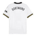 Camisa Borussia Dortmund III 24/25 - Torcedor Puma Masculina - Branca com detalhes em preto e amarelo