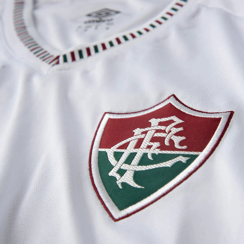 Camisa Fluminense II 25/26 - Torcedor Umbro Masculina - Branca com detalhes em verde e vermelho