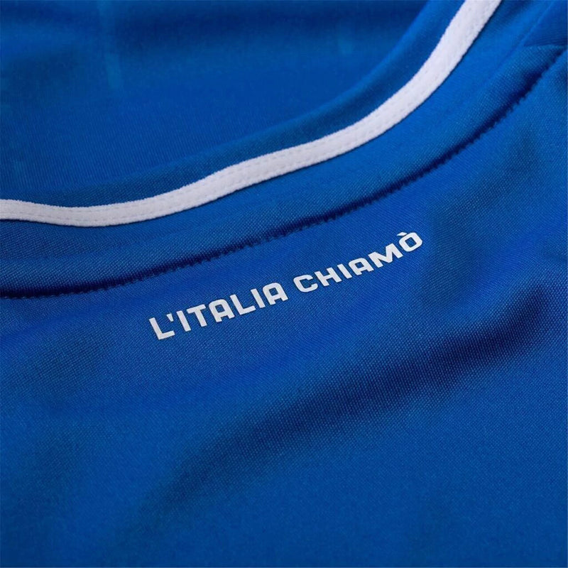 Camisa Seleção da Itália I 24/25 - Torcedor Adidas Masculina - Azul Com Patch Eurocopa