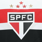 Camisa São Paulo I 25/26 - Torcedor New Balance Masculina - Branca com detalhes em vermelho e preto