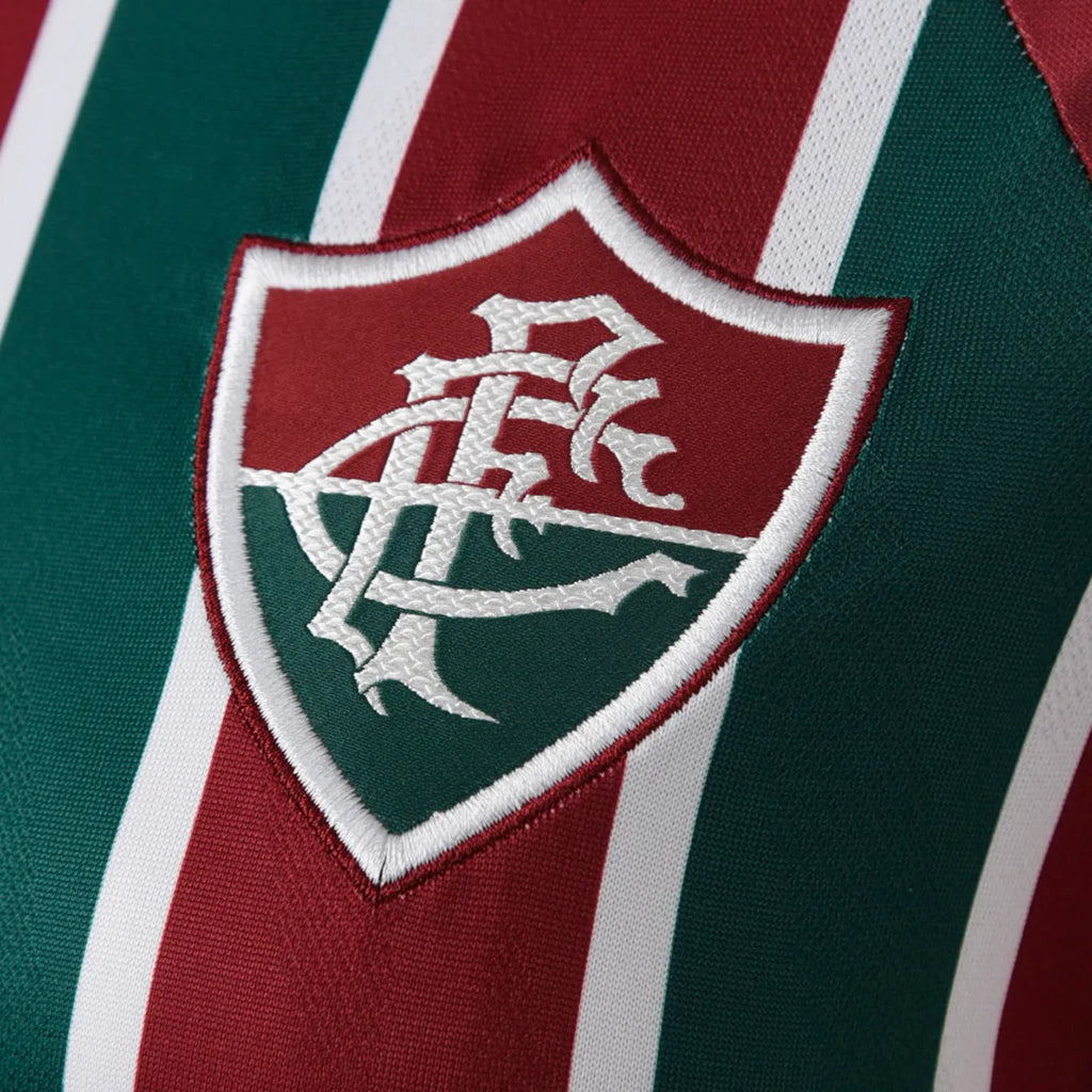 Camisa Fluminense I 25/26 - Torcedor Umbro Masculina - Vermelha e verde com detalhes em branco