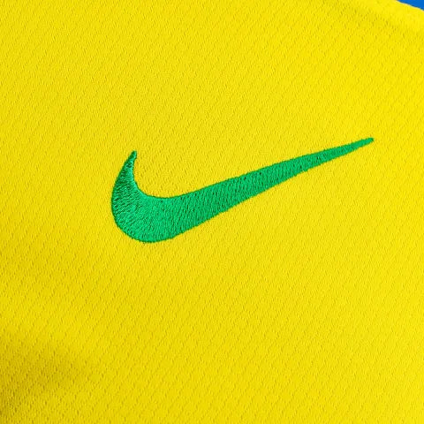 Camisa Seleção Brasileira I 25/26 - Torcedor Nike Masculina - Amarela com detalhes em verde
