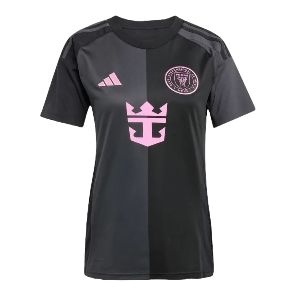 Camisa Inter Miami II 25/26 - Torcedor Adidas Feminina - Preta com detalhes em rosa