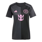 Camisa Inter Miami II 25/26 - Torcedor Adidas Feminina - Preta com detalhes em rosa