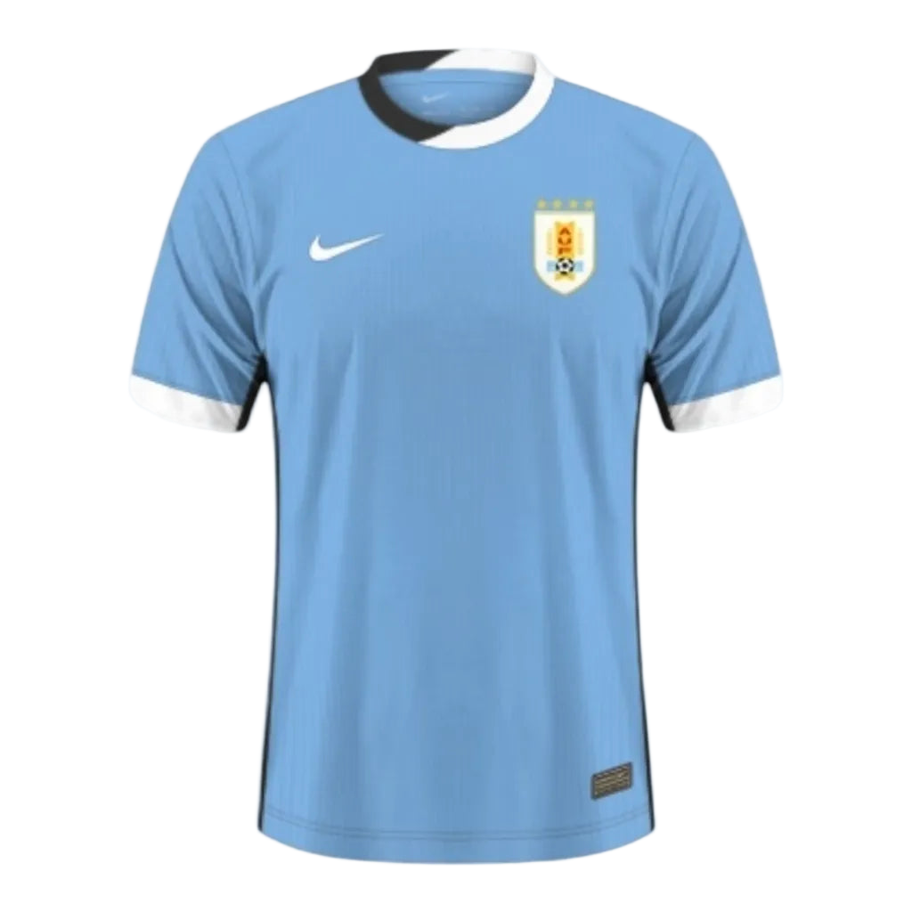 Camisa Seleção do Uruguai I 24/25 - Torcedor Nike Masculina - Azul com detalhes em branco e preto