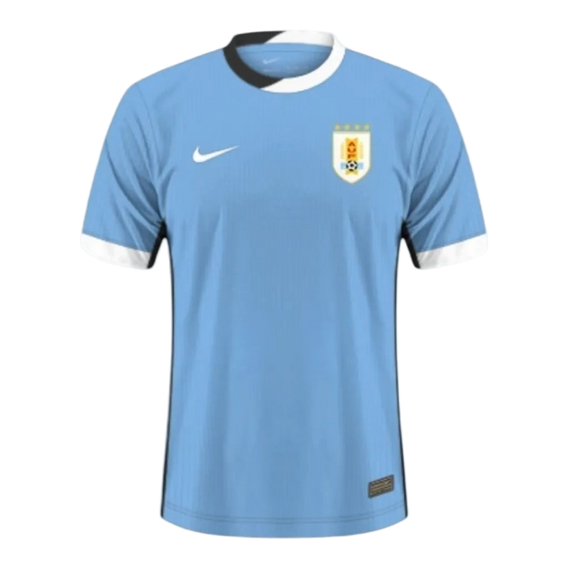 Camisa Seleção do Uruguai I 24/25 - Torcedor Nike Masculina - Azul com detalhes em branco e preto
