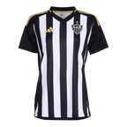 Camisa Atlético Mineiro I 25/26 - Torcedor Adidas Feminina - Preta com listras branca com detalhes em amarelo