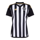 Camisa Atlético Mineiro I 25/26 - Torcedor Adidas Feminina - Preta com listras branca com detalhes em amarelo