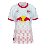 Camisa Red Bull Bragantino I 25/26 - Torcedor Puma Feminina - Branca com detalhes em vermelho