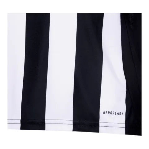 Camisa Atlético Mineiro I 25/26 - Torcedor Adidas Feminina - Preta com listras branca com detalhes em amarelo