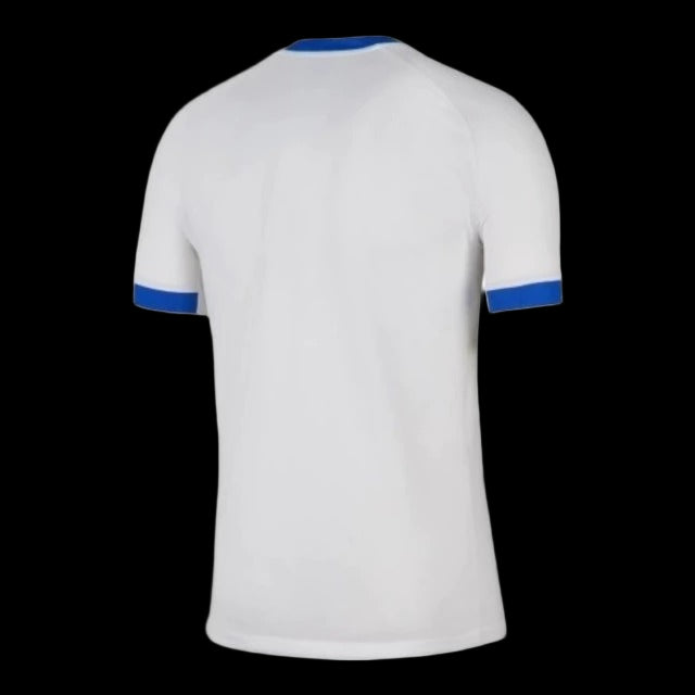 Camisa Seleção Inglaterra I 25/26 - Torcedor Nike Masculina - Branca com detalhes em azul e vermelho