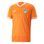 Camisa Costa do Marfim I 22/23 Torcedor Puma Masculina - Laranja