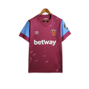 Camisa West Ham I 23/24 - Torcedor Umbro Masculina - Vinho com detalhes em azul e branco