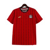Camisa Seleção Egito I 23/24 - Torcedor Puma Masculina - Vermelha com detalhes em preto e branco