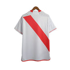 Camisa Seleção Peru I 23/24 - Torcedor Adidas Masculina - Branca com detalhes em vermelho