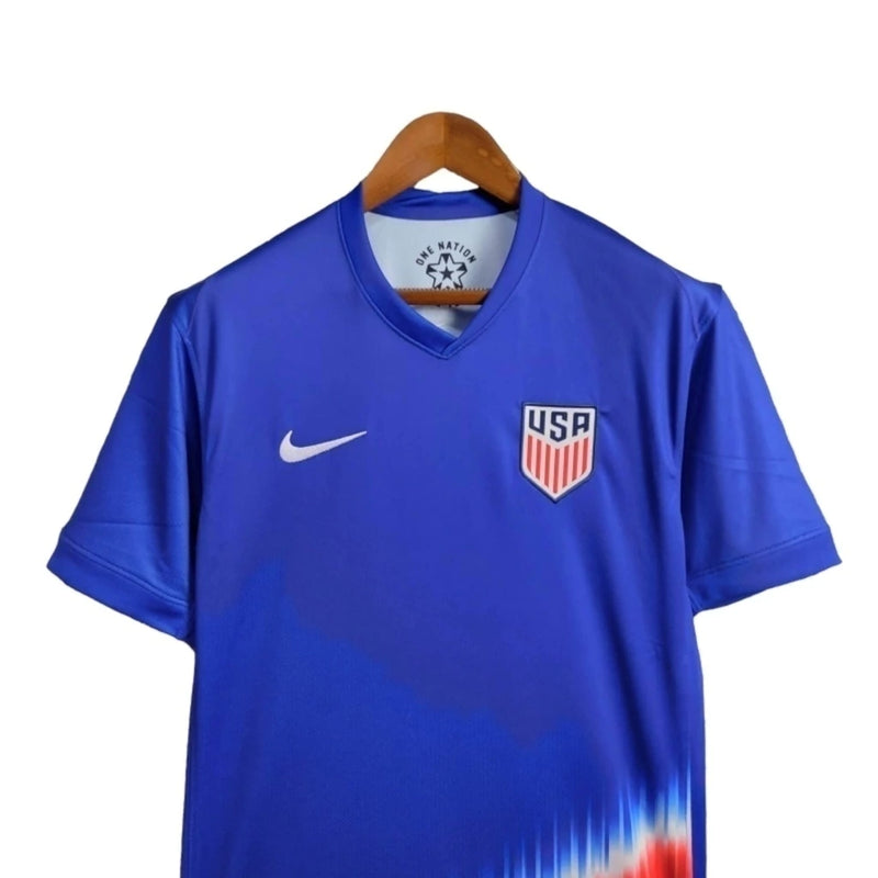 Camisa Estados Unidos II 24/25 - Torcedor Nike Masculina - Azul com detalhes em branco e vermelho