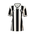 Camisa Botafogo I 24/25 - Torcedor Reebok Feminina - Branca e preta