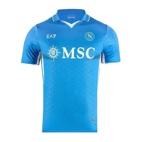 Camisa Napoli I 24/25 - Torcedor EA7 Masculina - Azul com detalhes em branco