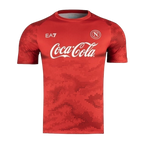 Camisa Napoli Treino II 24/25 - Torcedor EA7 Masculina - Vermelha e Com Patrocínio
