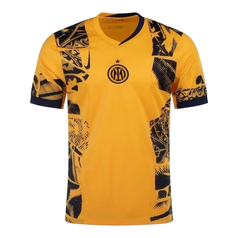 Camisa Inter de Milão III 24/25 - Torcedor Nike Masculina - Amarela com detalhes em azul