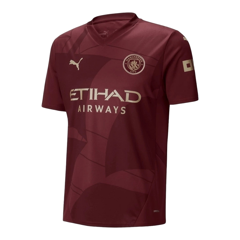 Camisa Manchester City III 24/25 - Torcedor Puma Masculina - Vinho