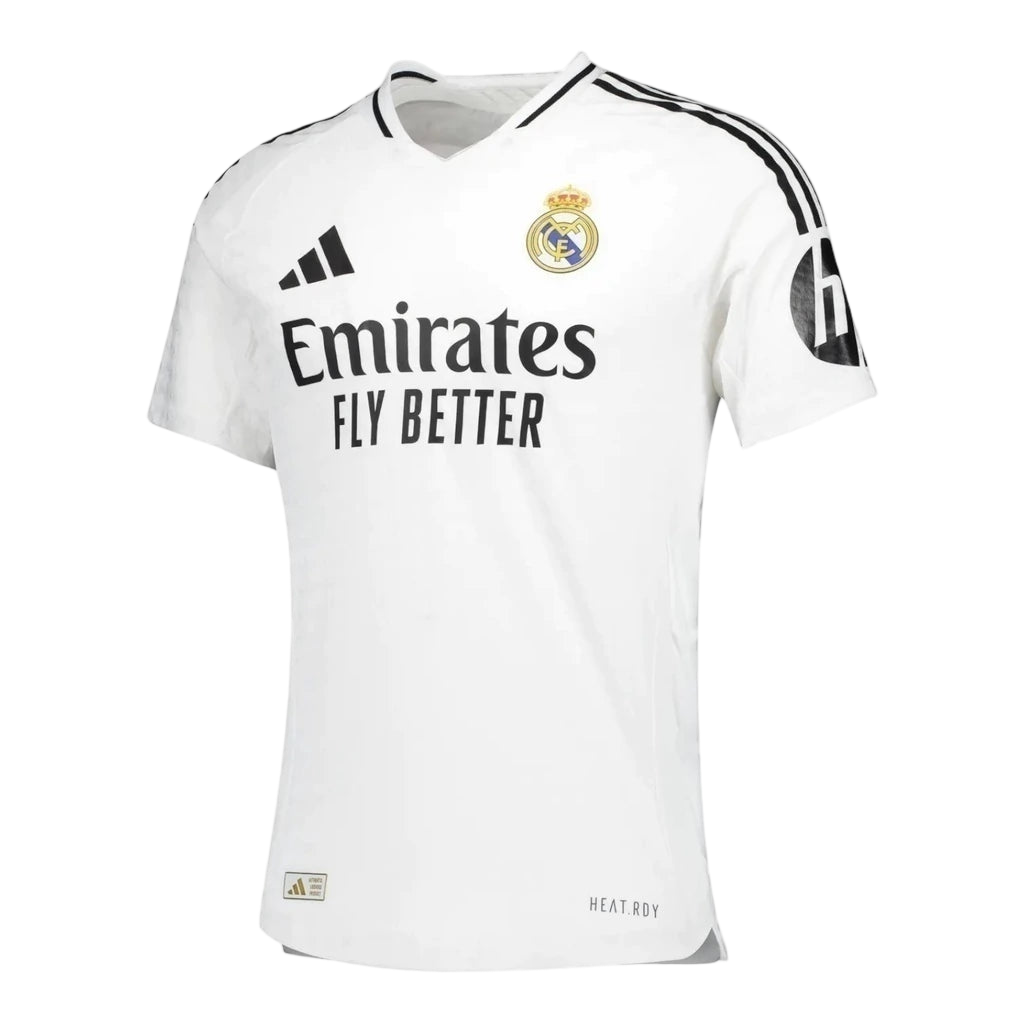 Camisa Real Madrid I 24/25 - Torcedor Adidas Masculina - Branca com detalhes em preto