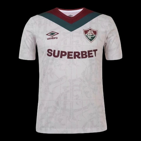 Camisa Fluminense III 24/25 - Torcedor Umbro Masculina - Branca com detalhes em vermelho e verde