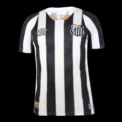 Camisa Santos II 24/25 - Torcedor Umbro Masculina - Branca e preta