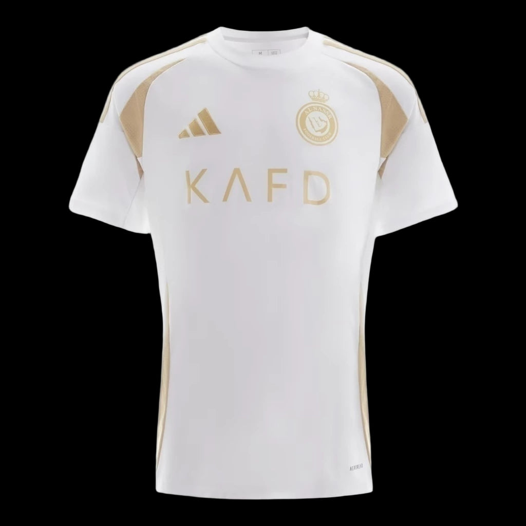 Camisa Al-Nassr III 24/25 - Torcedor Adidas Masculina - Branca com detalhes em dourado