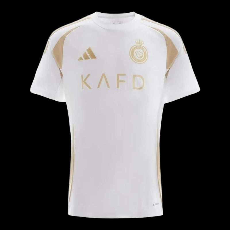 Camisa Al-Nassr III 24/25 - Torcedor Adidas Masculina - Branca com detalhes em dourado