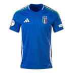 Camisa Seleção da Itália I 24/25 - Torcedor Adidas Masculina - Azul Com Patch Eurocopa