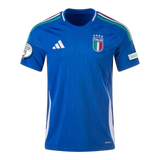 Camisa Seleção da Itália I 24/25 - Torcedor Adidas Masculina - Azul Com Patch Eurocopa