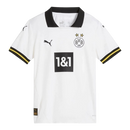 Camisa Borussia Dortmund III 24/25 - Torcedor Puma Masculina - Branca com detalhes em preto e amarelo