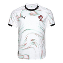 Camisa Seleção Portugal II 25/26 - Torcedor Puma Masculina - Branca com detalhes em verde e vermelho