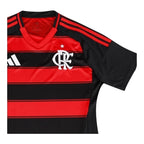 Camisa Flamengo I 25/26 - Torcedor Adidas Feminina - Preta e vermelha