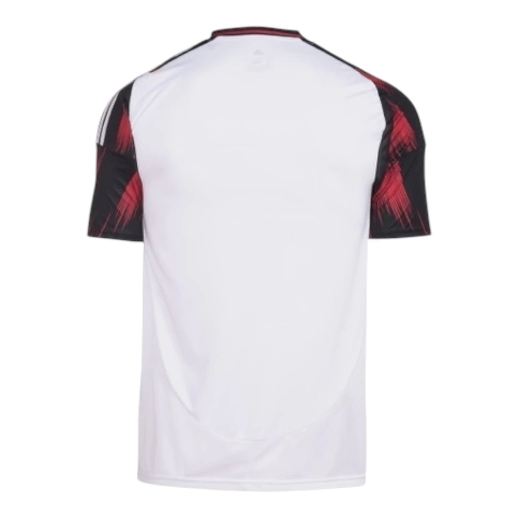 Camisa Flamengo II 25/26 - Torcedor Adidas Masculina - Branca com detalhes em preto e vermelho