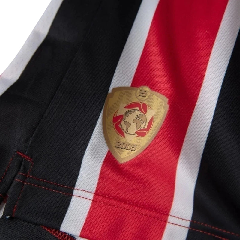 Camisa São Paulo II 25/26 - Torcedor New Balance Feminina - Vermelha e preta