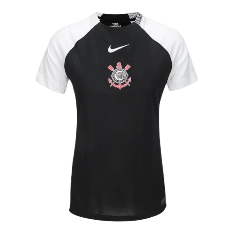 Camisa Corinthians II 25/26 - Torcedor Nike Feminina - Preta e branca