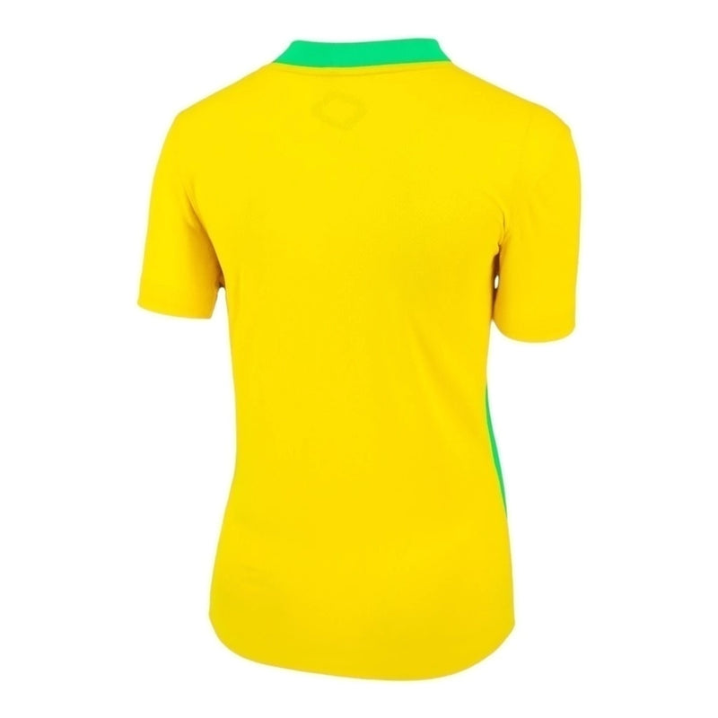 Camisa Seleção Brasileira I 25/26 - Torcedor Nike Feminina - Amarela com detalhes em verde
